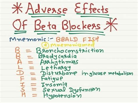 Beta Blockers: List, Side Effects & What They Do.